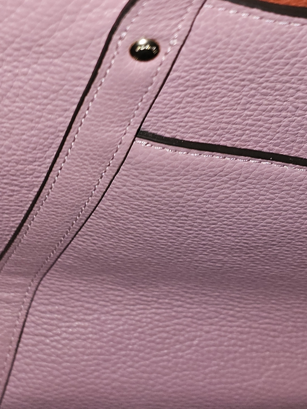 Coach Pink Leather Tote with Scarf Accent - Picture 11 of 11